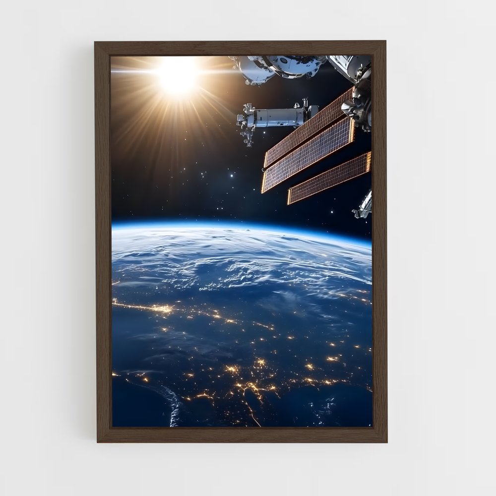 Poster Astronaute au Dessus de la Terre (vue 5)